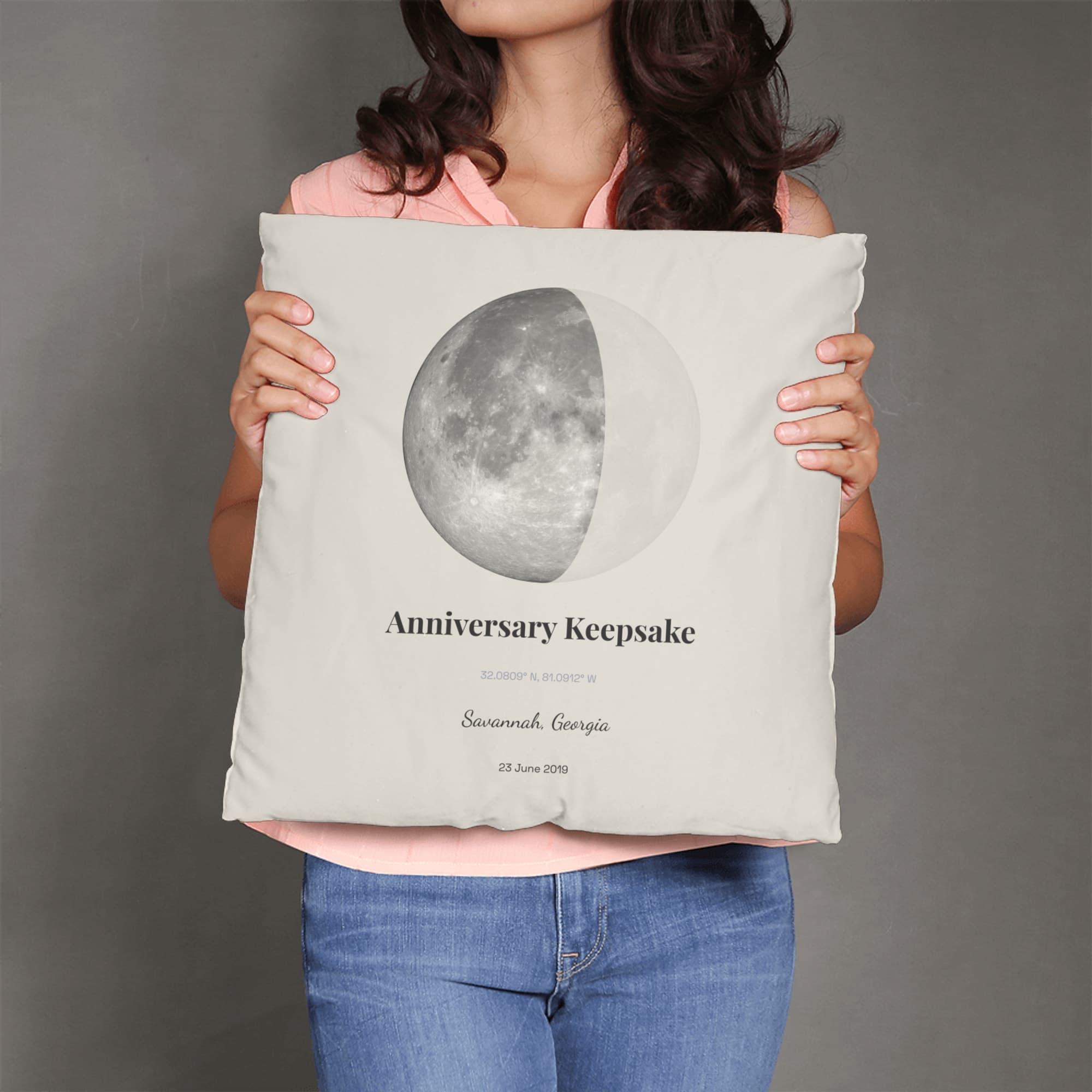 Anniversary Keepsake on pillow