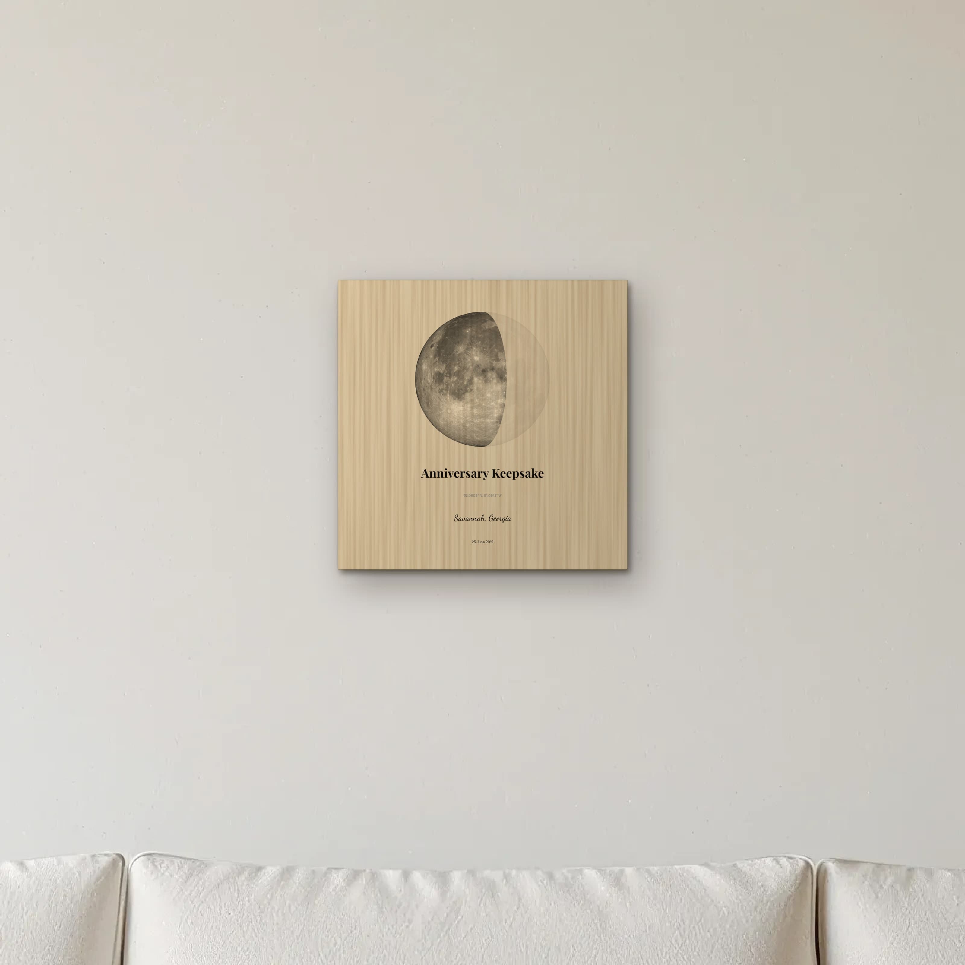 Anniversary Keepsake on wood