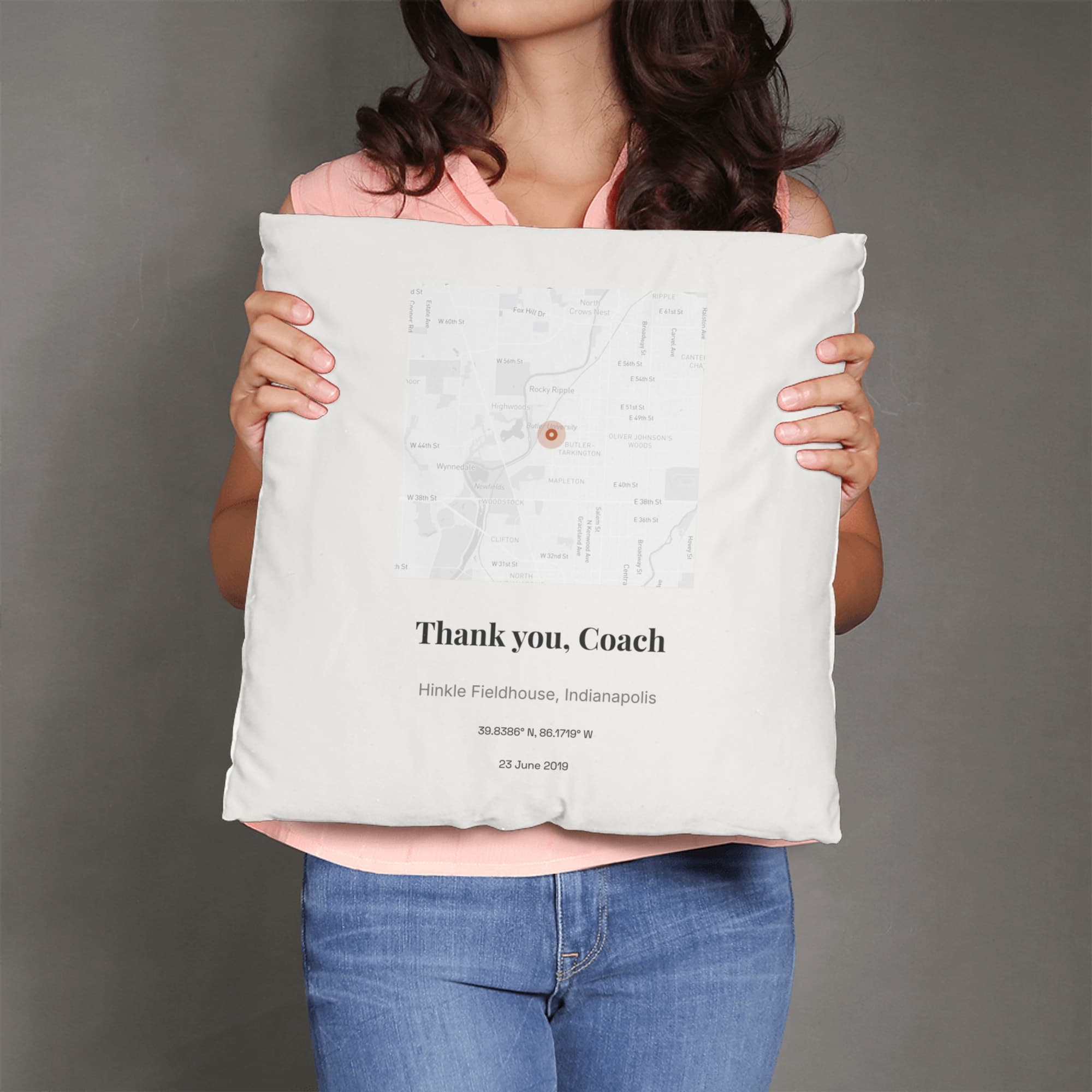 Coach Appreciation Print on pillow