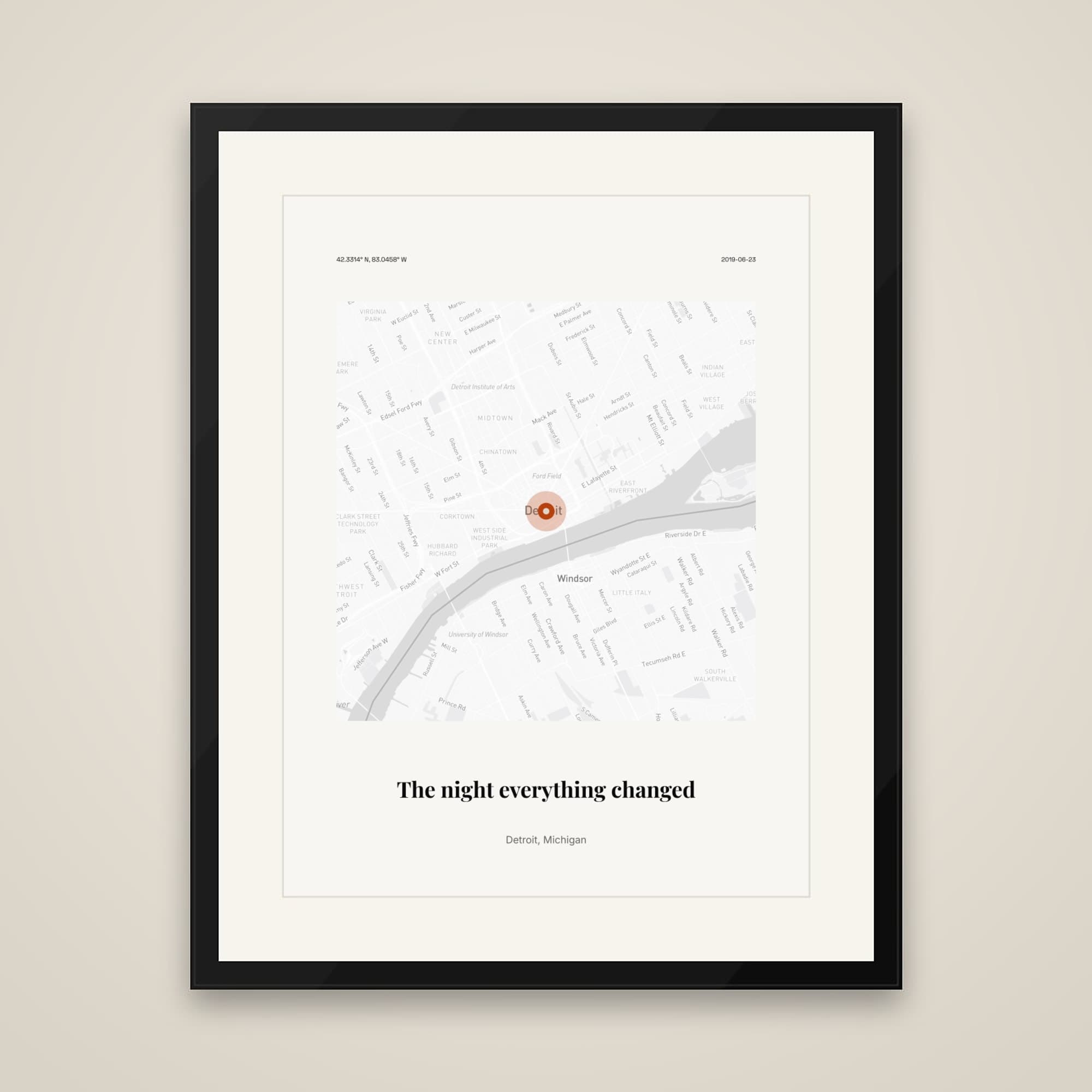First Concert Memory on framed print