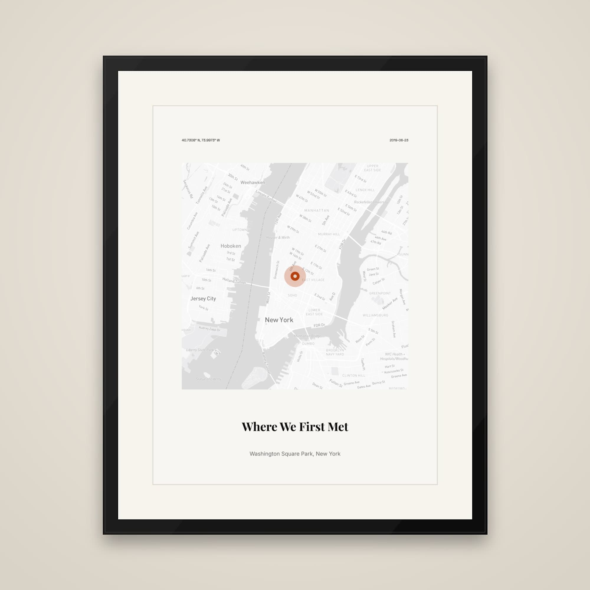 Where We First Met on framed print