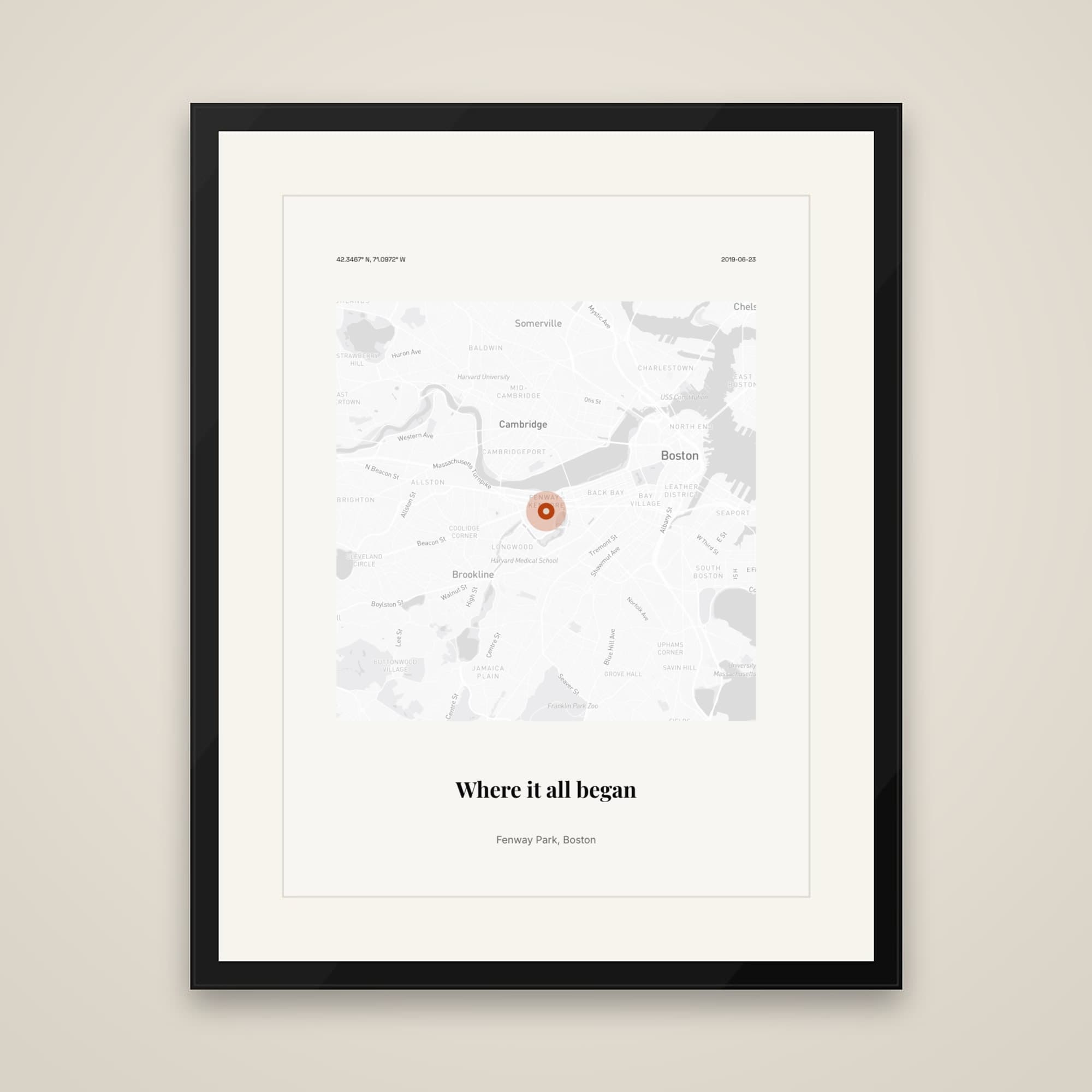 First Season Print on framed print