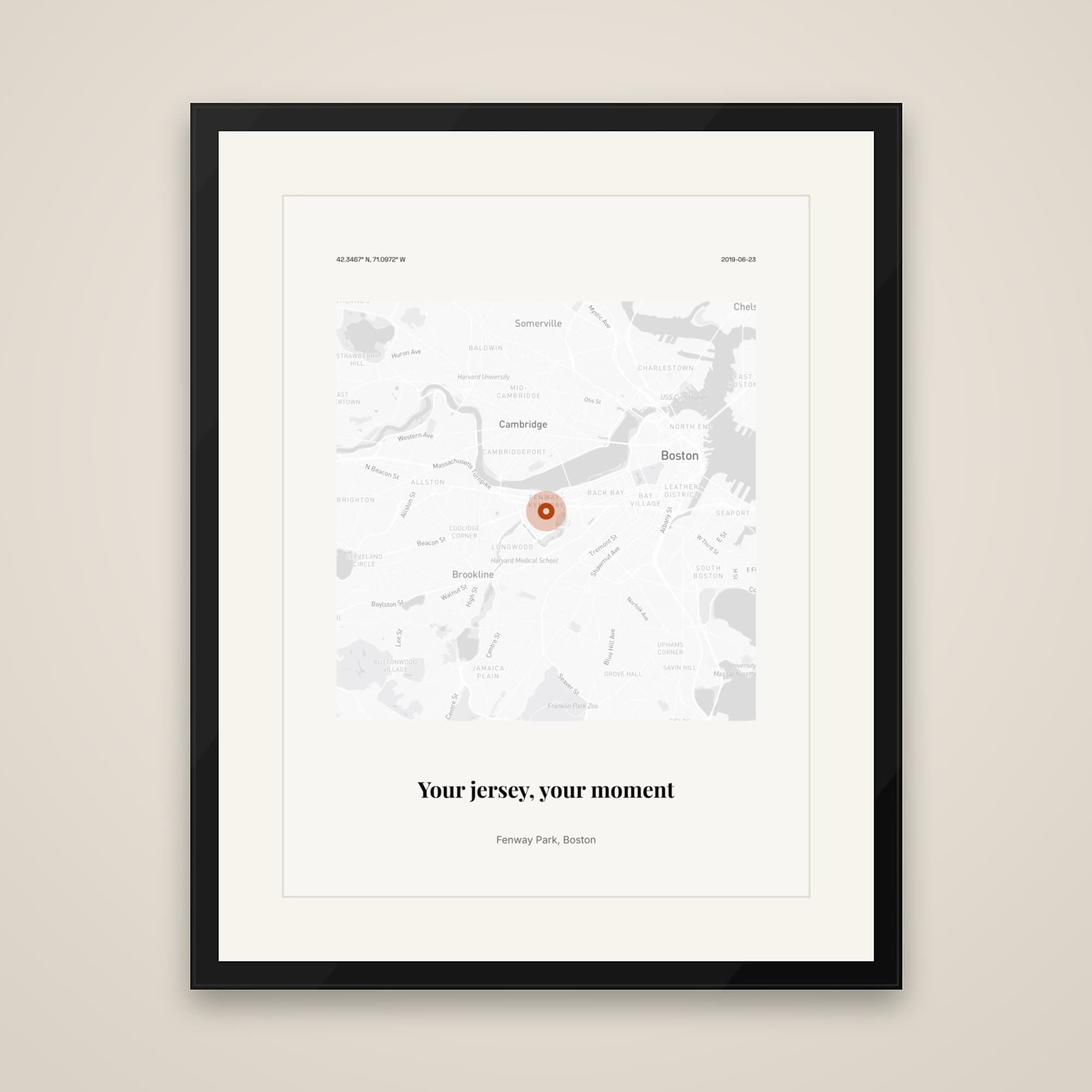 Game Day Jersey Print on framed print