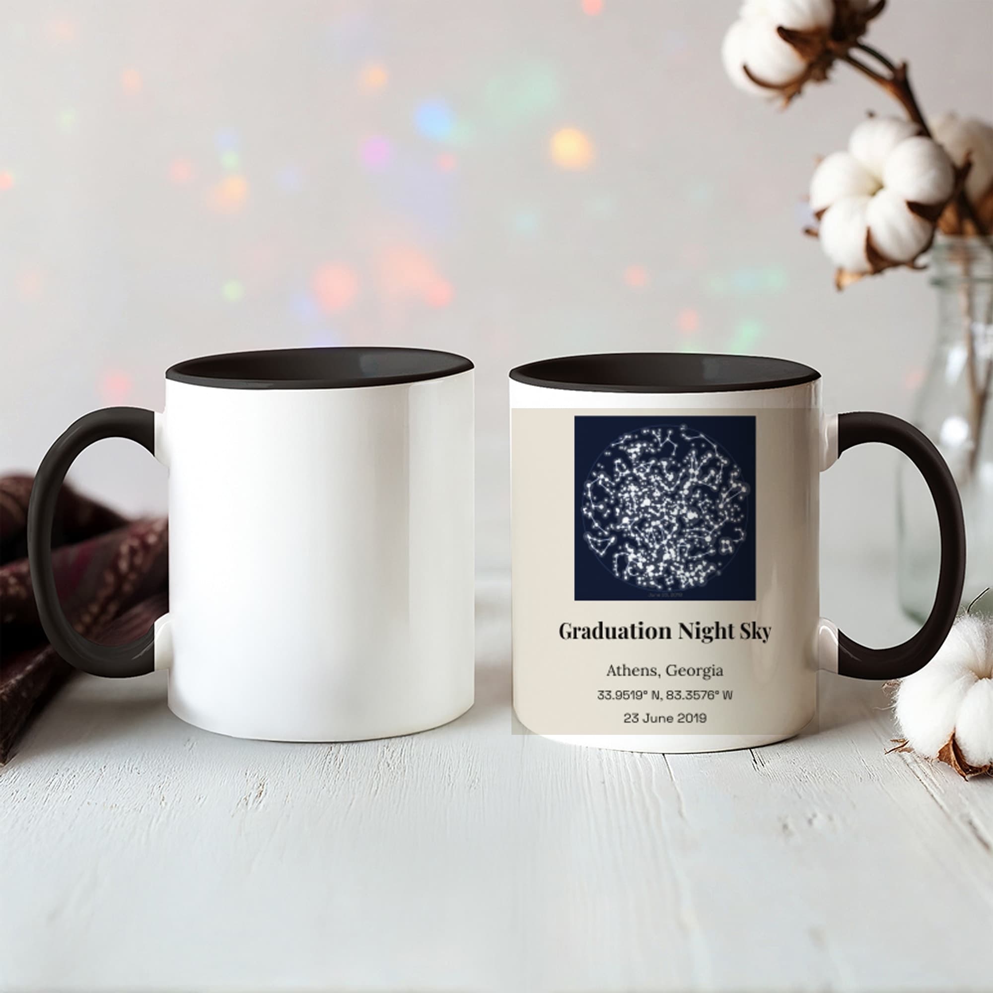 Graduation Night Sky on mug