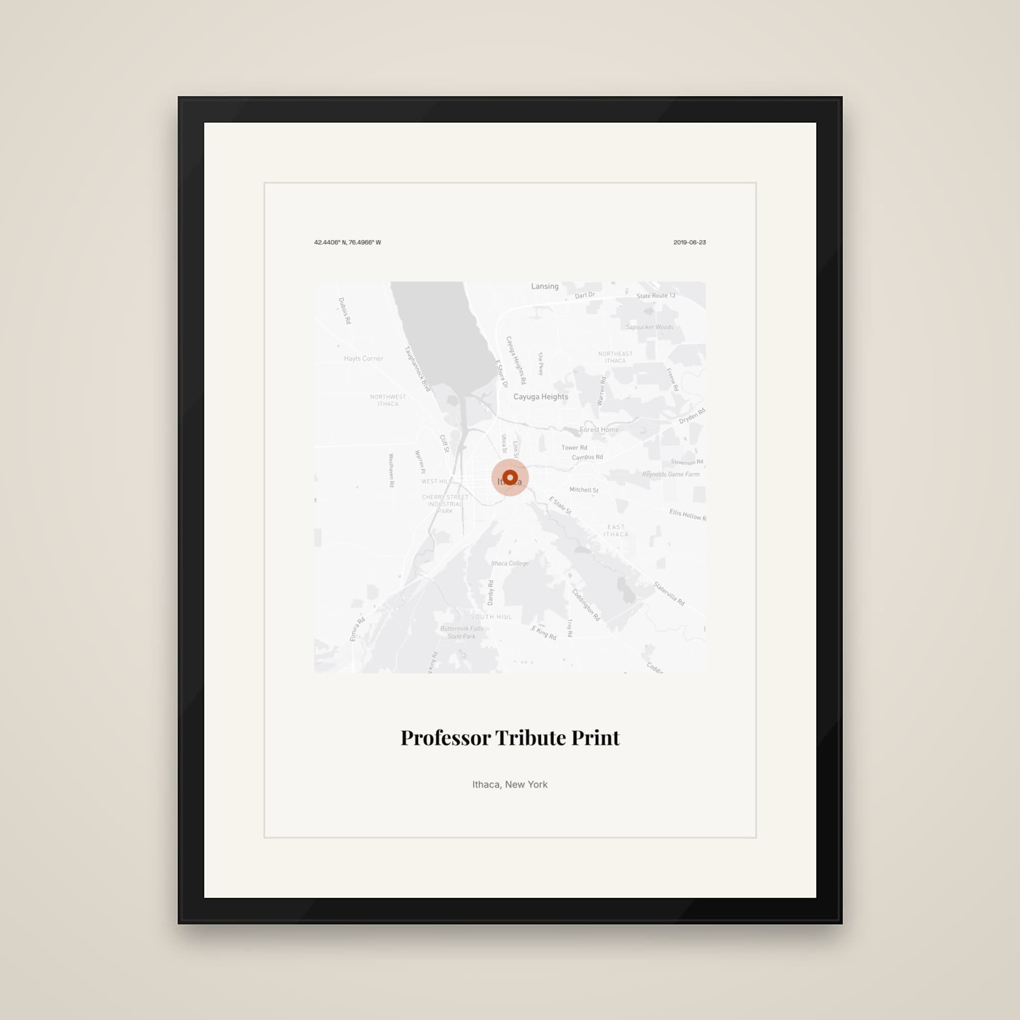 Professor Tribute Print on framed print