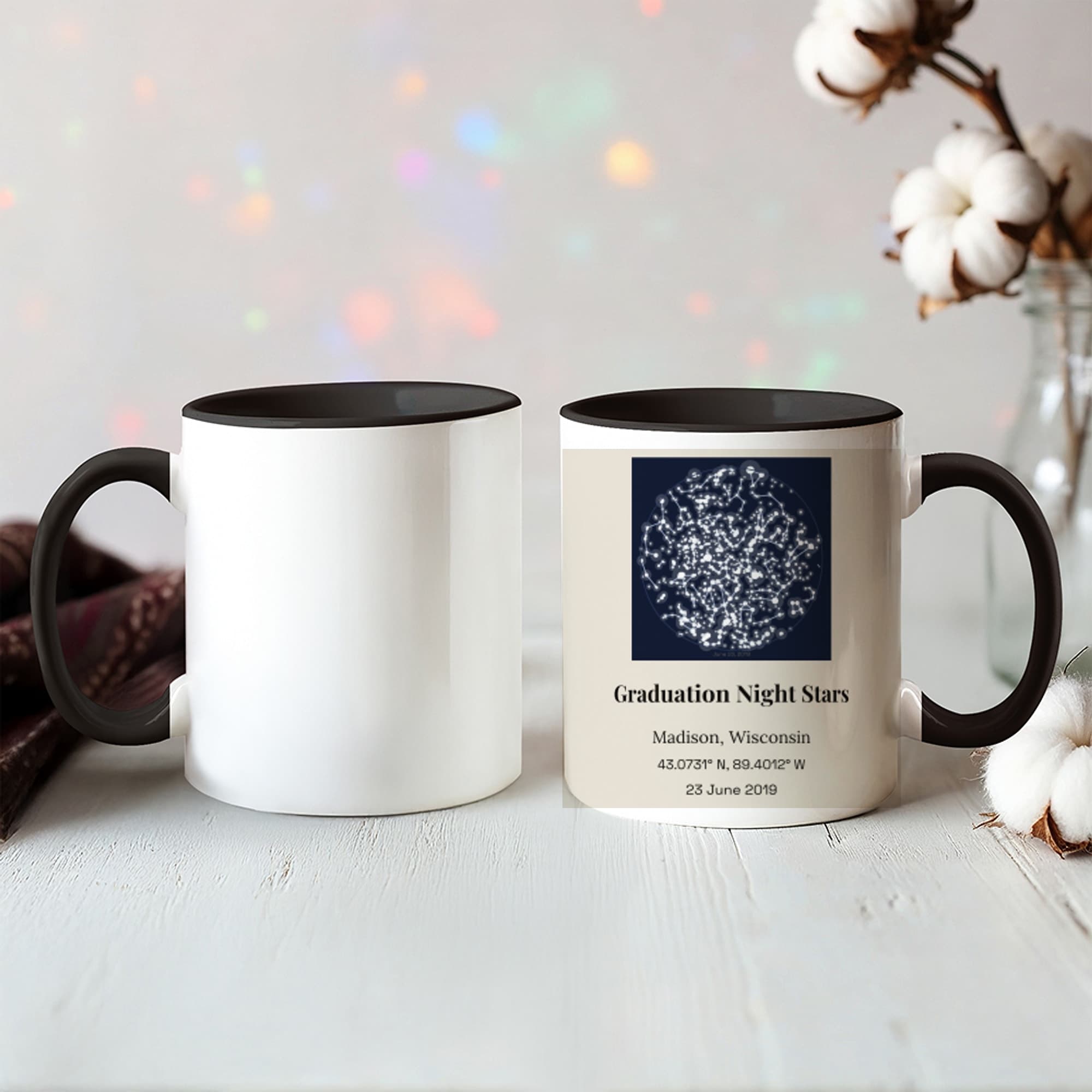 Graduation Night Stars on mug