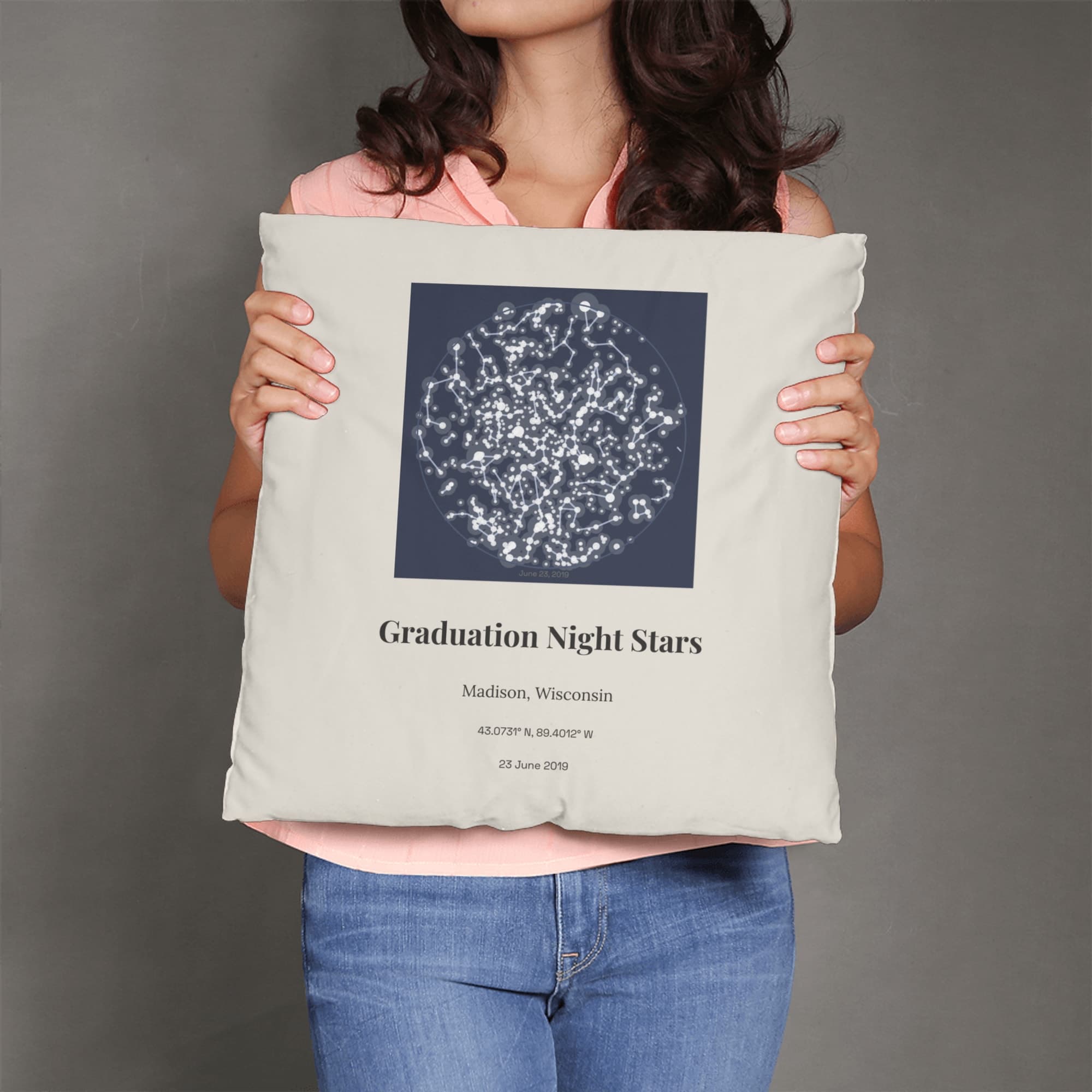 Graduation Night Stars on pillow