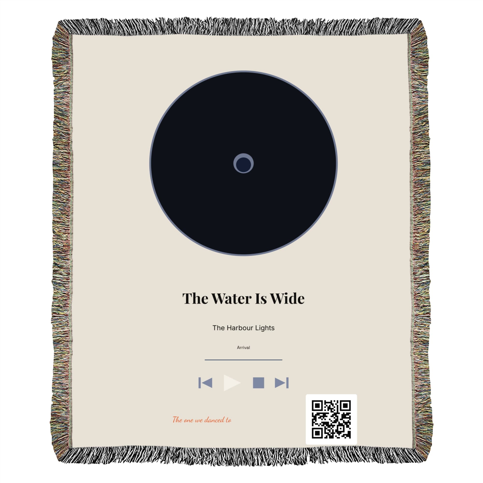 Our Song Art on throw